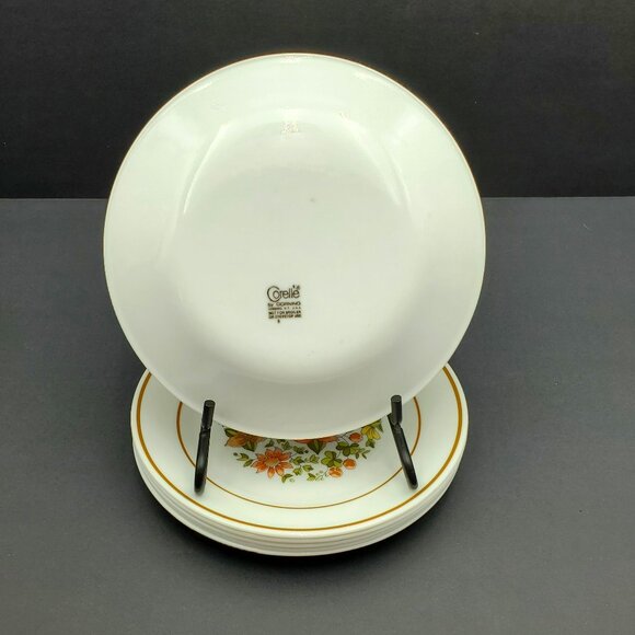 Corelle Indian Summer Bread Plates Corning Floral Dessert Appetizer Plates - Picture 3 of 6